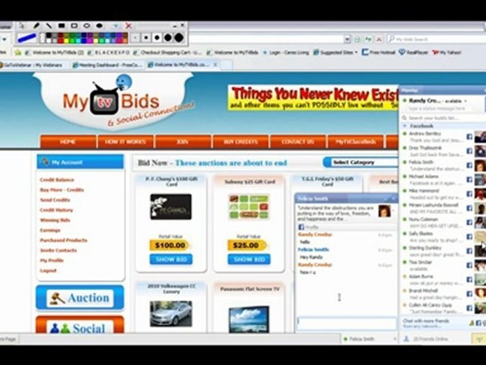MyTVBids site