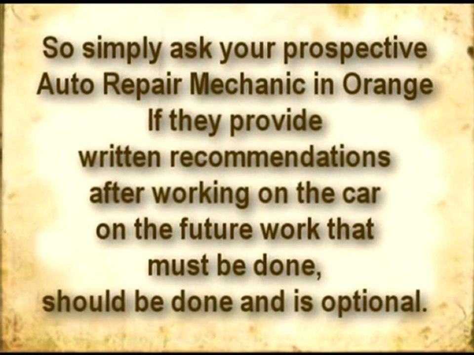 Orange Auto Repair Shop  Tip #7