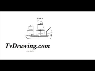 How To Draw A Simple Cartoon Pirate Ship Step By Step