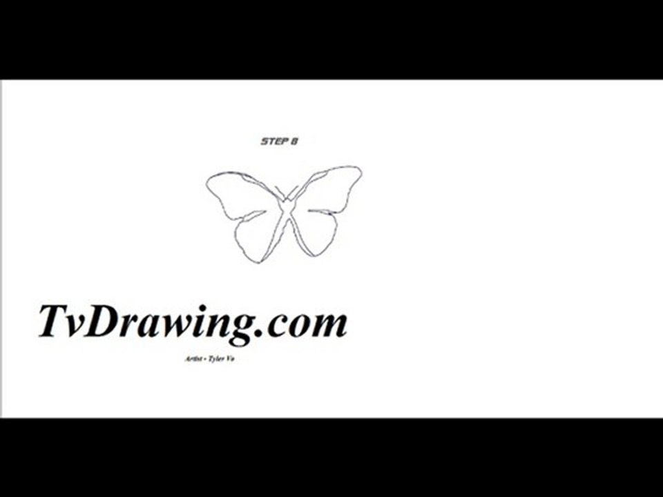 How To Draw A Simple Cartoon Butterfly Easy Step By Step Dra