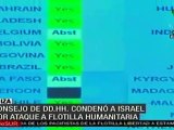 Consejo de DD.HH. condenó a Israel por ataque a flotilla hu