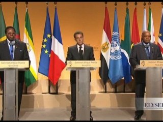 Conférence de presse à l'issue du Sommet Afrique-France