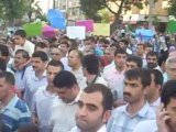 Urfa'da Binlerce İnsan İsrail'i Protesto etti