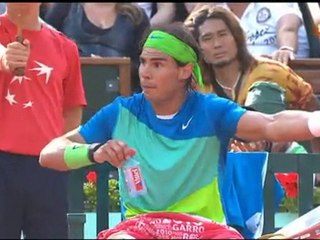 Rafael Nadal, con los huevos aqui