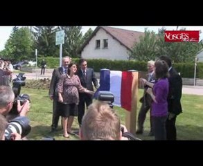 François Fillon inaugure la rue Philippe-Séguin à Epinal