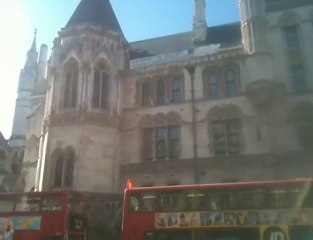 Out Side the Royal Courts in London UK