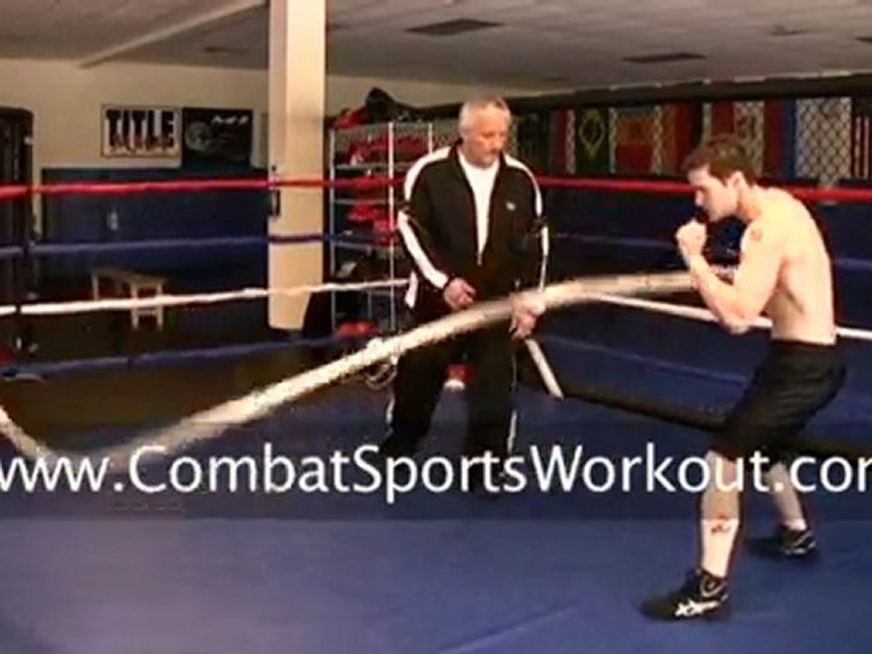 Battling Rope Exercise For Crossing Arm