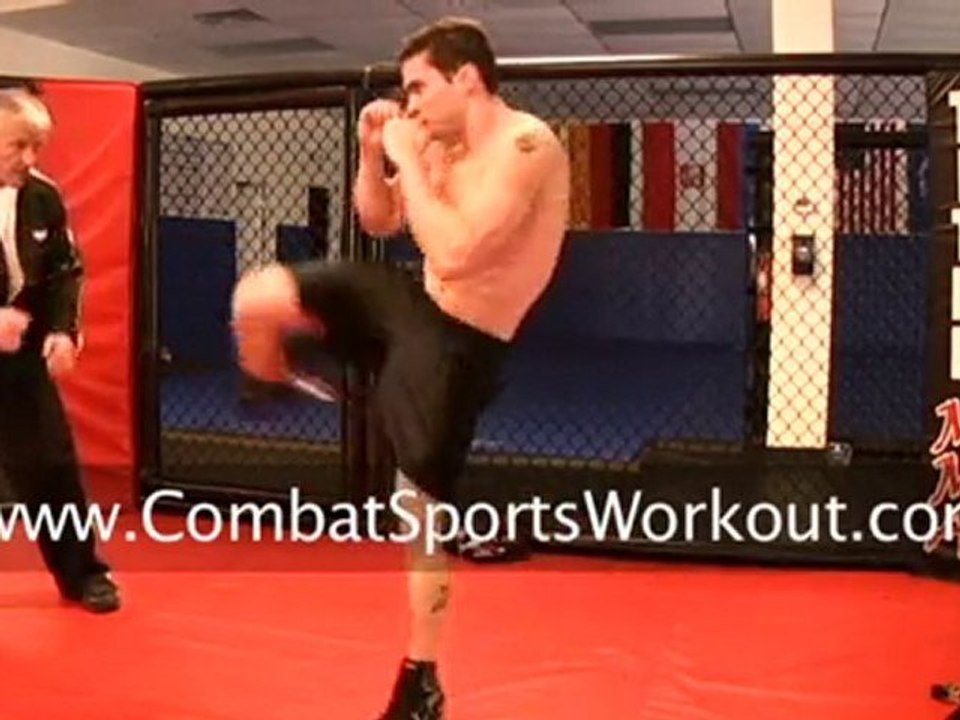 Power Roundhouse Kick Exercise Using Bands