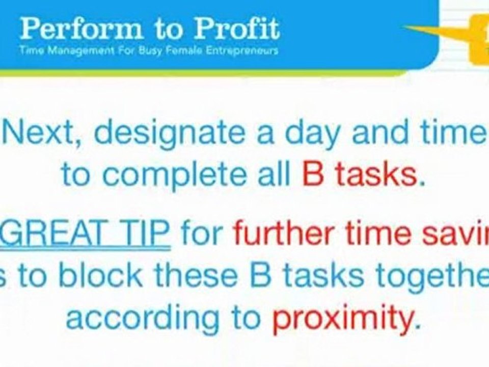 Business Time Management Video #2 for Female Entrepreneurs