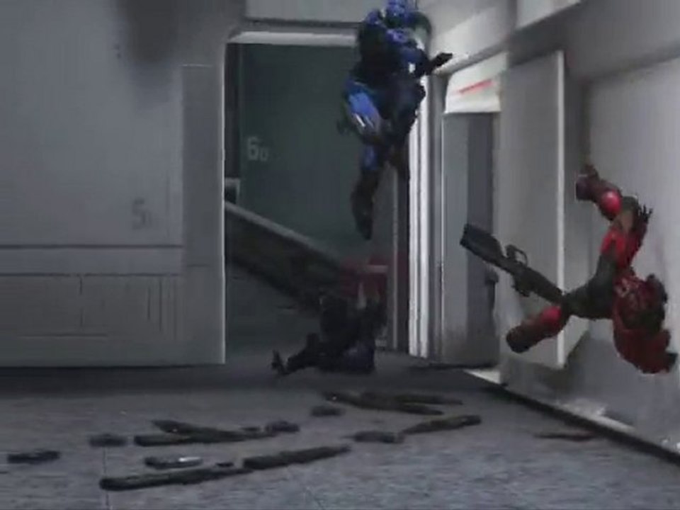 Oh le méchant coup de crosse!