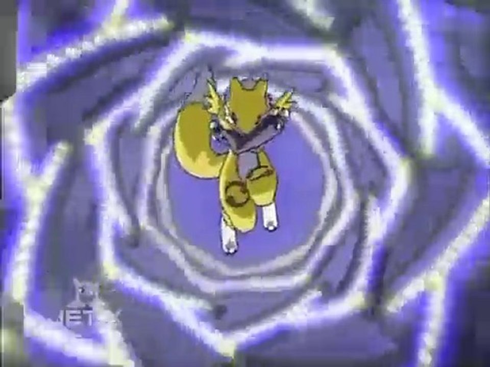 Renamon Digivolves to Kyubimon - High Quality
