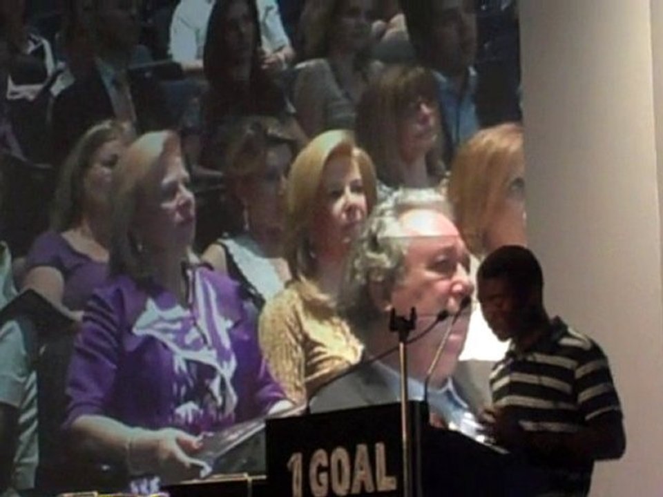 Μαθητής απο την Αφρική στην εκδήλωση 1 GOAL