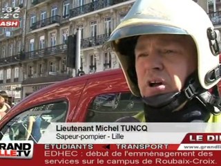 Importante fuite de gaz à Lille