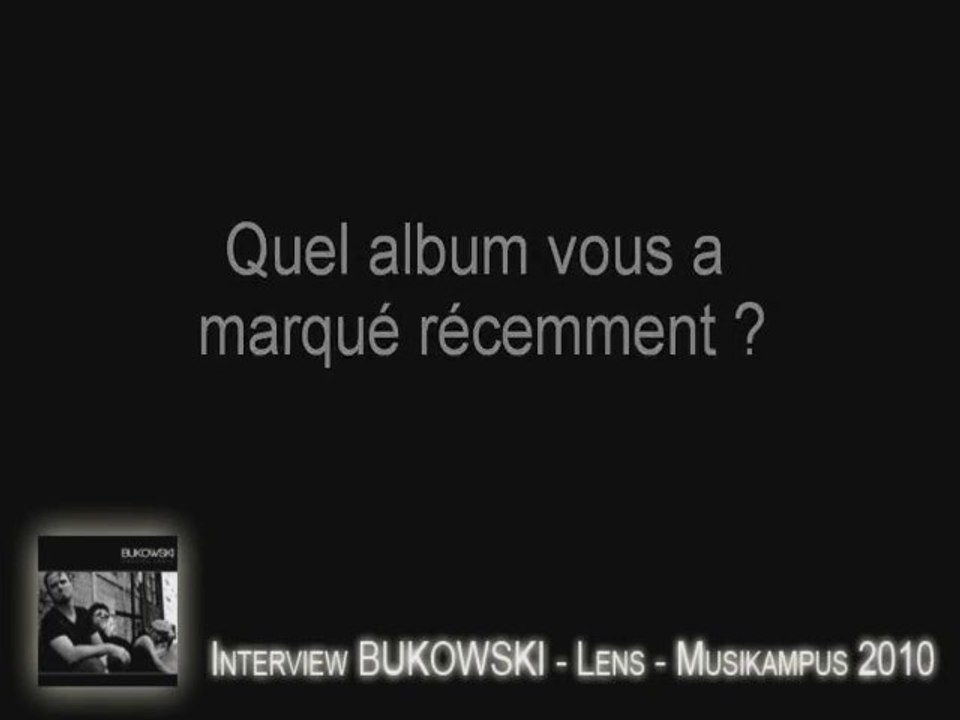 Interview BUKOWSKI (Part 2)