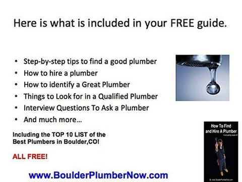 How to find a Boulder Co Plumber Plumbing