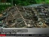 Suman 145 muertos por lluvias y deslaves en China