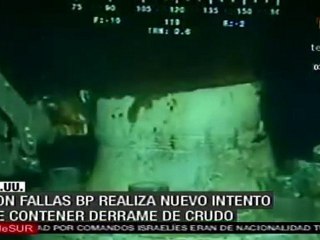 British Petroleum logra cortar tubería y arreglar parcialm