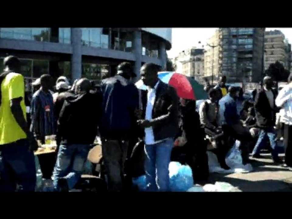 Sans-papiers Bastille 4 juin