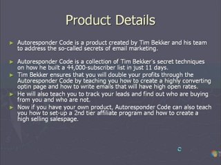 Autoresponder Code Review and Autoresponder Code Bonus