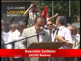 Çankırı'da İsrail terörü kınandı!