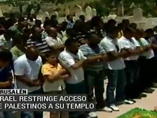 Israel restringe acceso de palestinos a sus templos