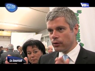 Saint-Ouen-l'Aumône : visite express de Laurent Wauquiez