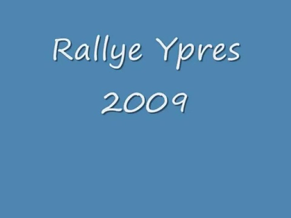 rallye ypres 2009