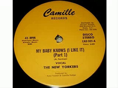 70's boogie/disco music -The New Yorkers -My Baby Knows 1979