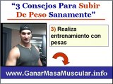 Como subir de peso - Ganar masa muscular - ganar peso