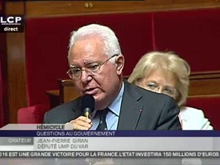 Question de Jean-Pierre Giran à l'Assemblée Nationale