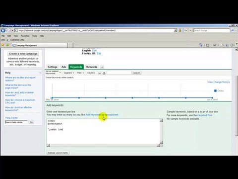 Internet Marketing Jacksonville – Google Adwords Selecting