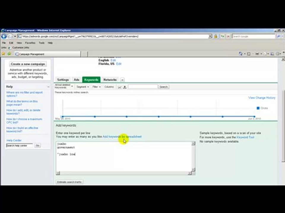 Internet Marketing Jacksonville – Google Adwords Selecting