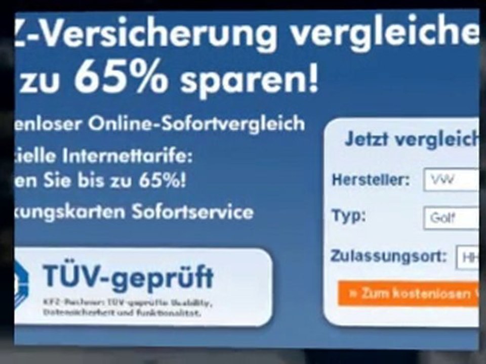 Kfz Versicherung vergleichen