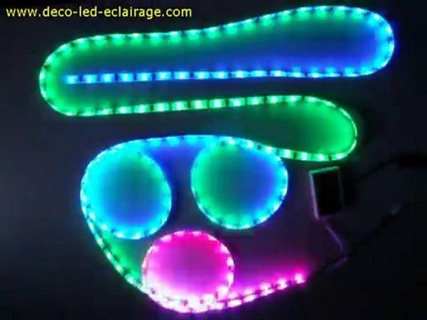 Démonstration du nouveau ruban à leds 'Arc en ciel'