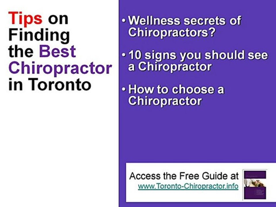 Finding The Best Toronto Chiropractor