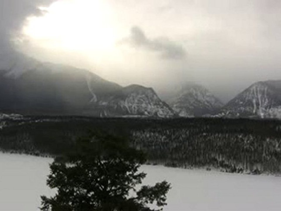 Winter Storm Clouds Active Birds