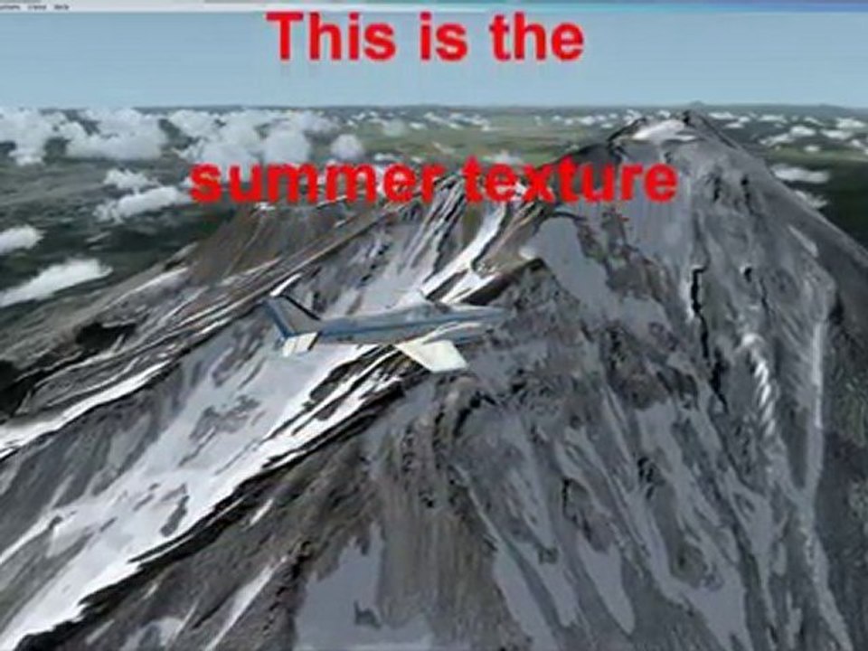 FSX Mount Shasta photo real scenery by VERO-FS