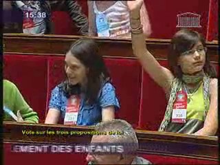 Surchauffe du vote électronique au Parlement des Enfants