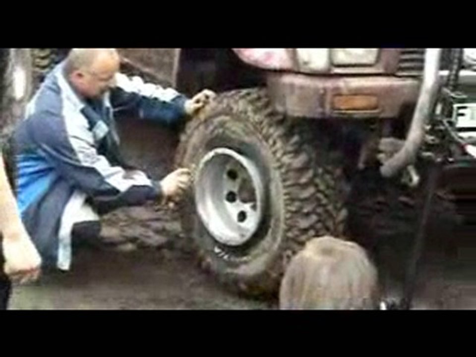 Réparation éclaire d'une crevaison