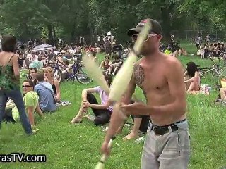 Ambiance aux pelouses sonores de l'Orangerie