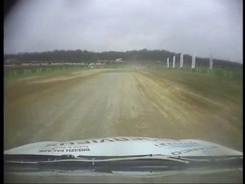 Rallycross Chateauroux 2010 clio 3 V6 Finale A Division 3