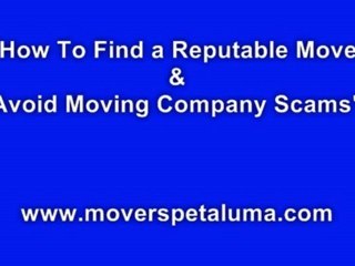 Petaluma Movers Tips