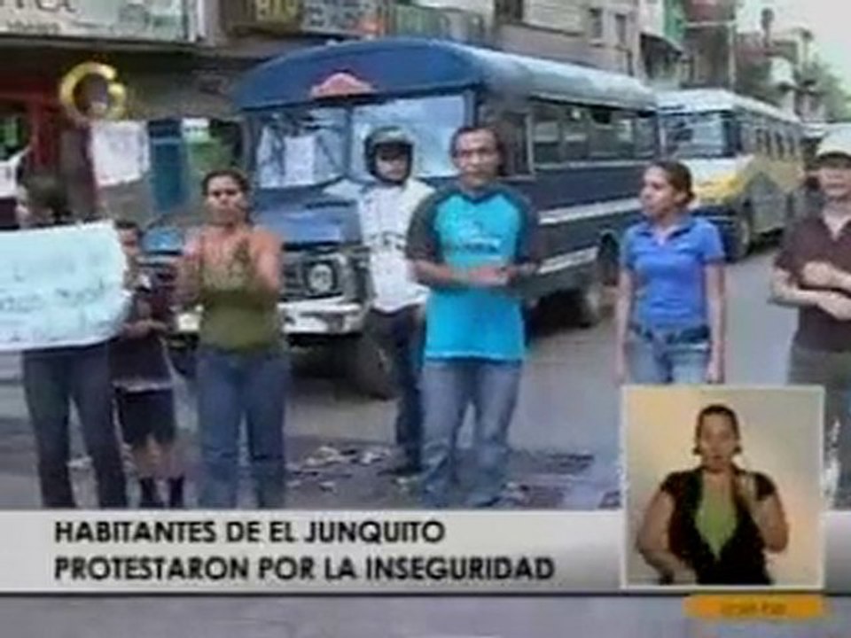 Protesta en El Junquito