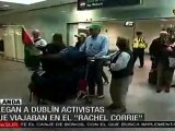 Llegan a Irlanda cinco activistas deportados por Israel