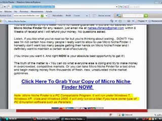 Use My All New Micro Niche Finder Software