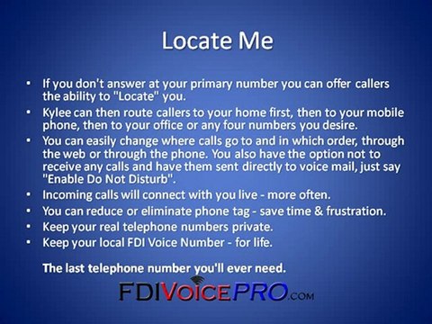 FDI Voice Review Locate Me
