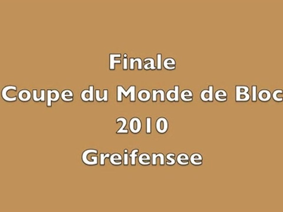 Finale coupe du monde de bloc Greifensee