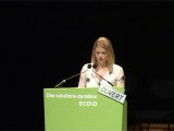 Claudia Niessen au meeting ECOLO le 6 juin 2010