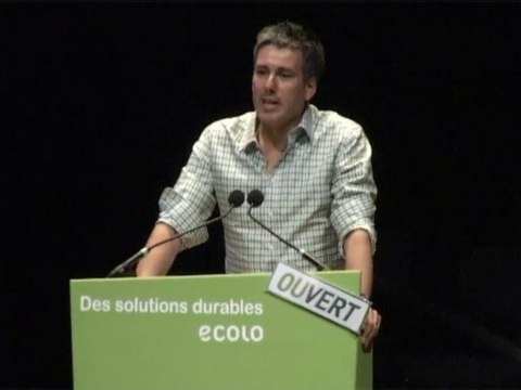 Philippe Engels au meeting d'Ecolo le 6 juin 2010