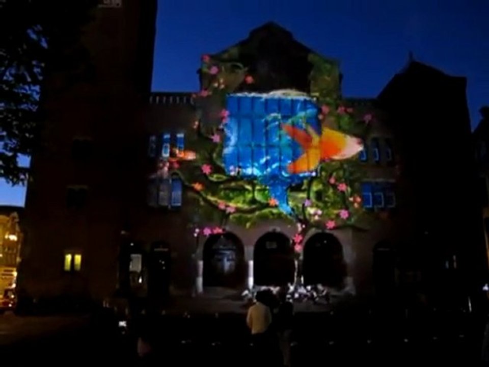 Samsung 3D Projection Mapping In Amsterdam